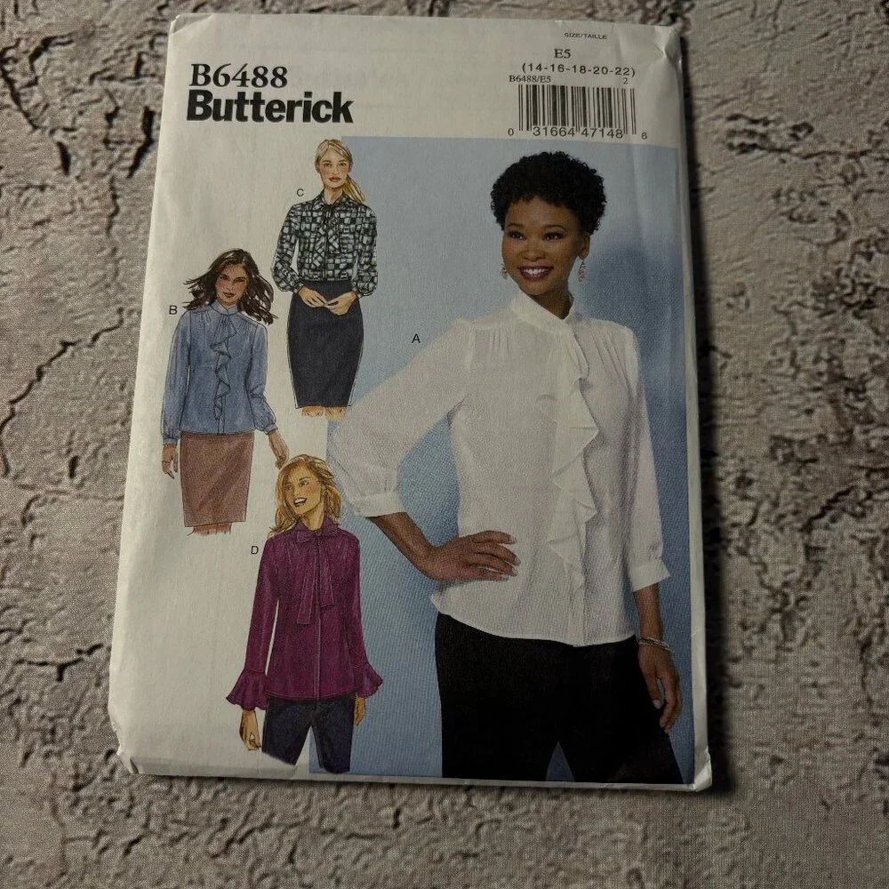 Butterick B6488 E5 for Misses' Tops